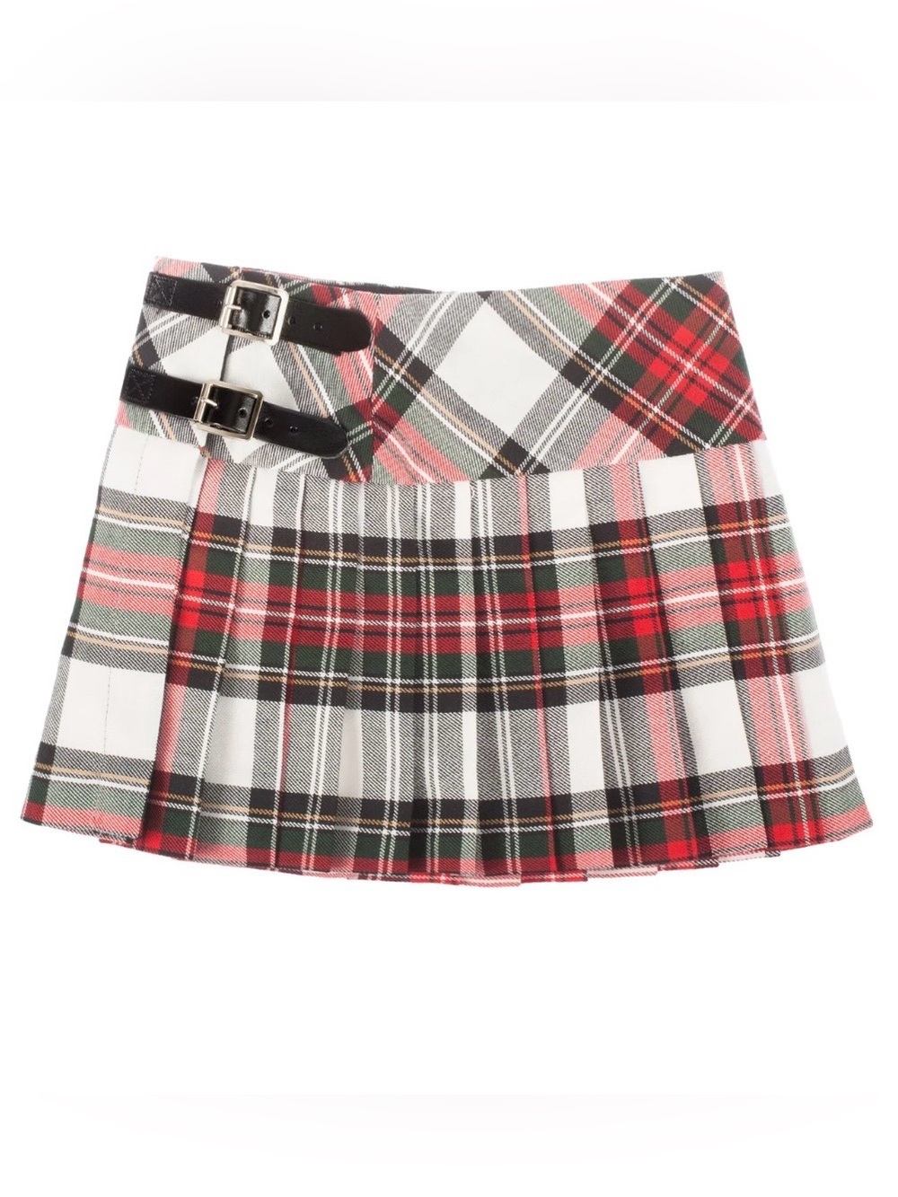 Heritage of Scotland Girls Billie Kilt Stewart Tartan Skirt, 9-10Y